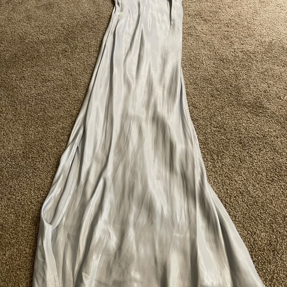 Bardot Dawn Light Blue Cold Shoulder Slip Dress Size US 4 Size XS - Picture 11 of 15